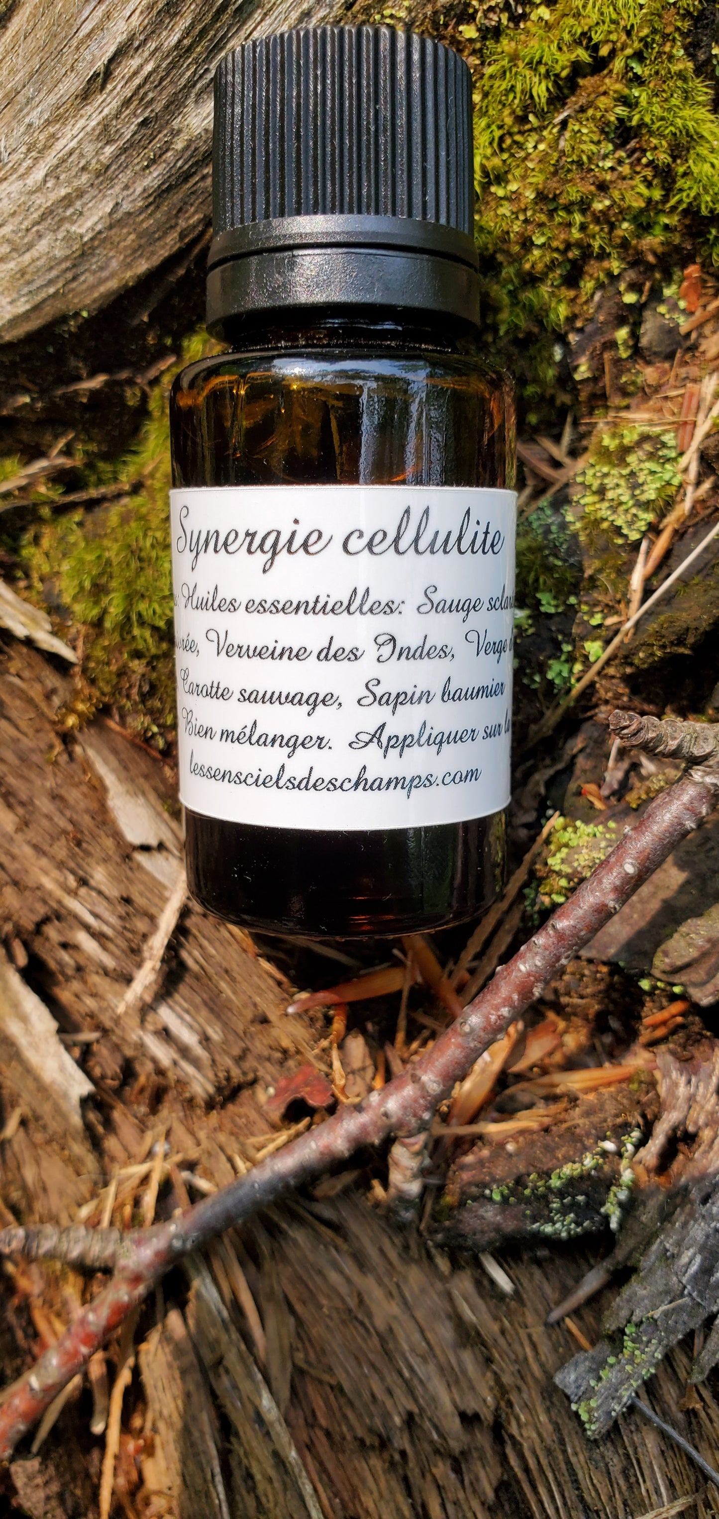 Synergie Cellulite (mélange d'huiles essentielles de qualité) Les sens ciels des champs