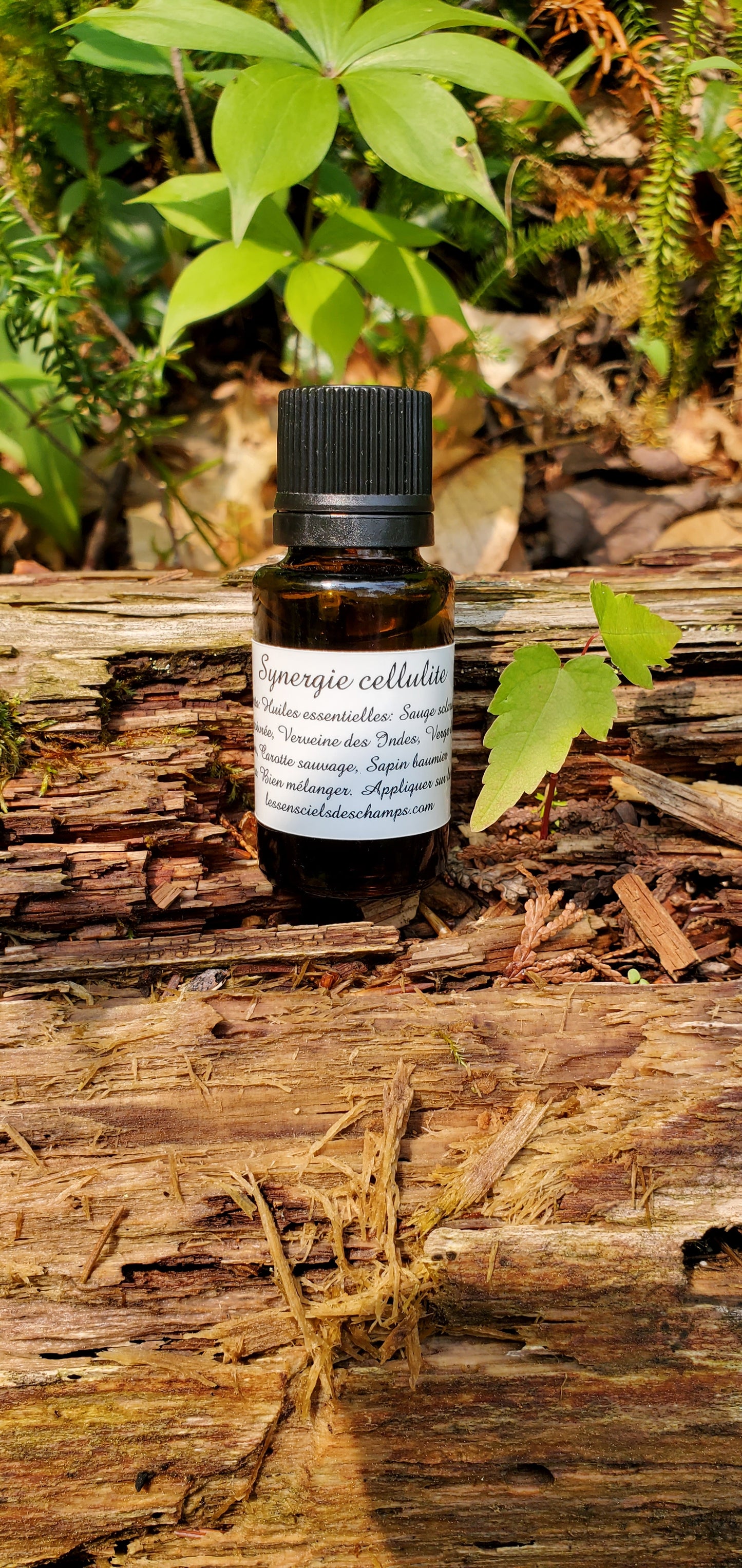 Synergie Cellulite (mélange d'huiles essentielles de qualité) Les sens ciels des champs