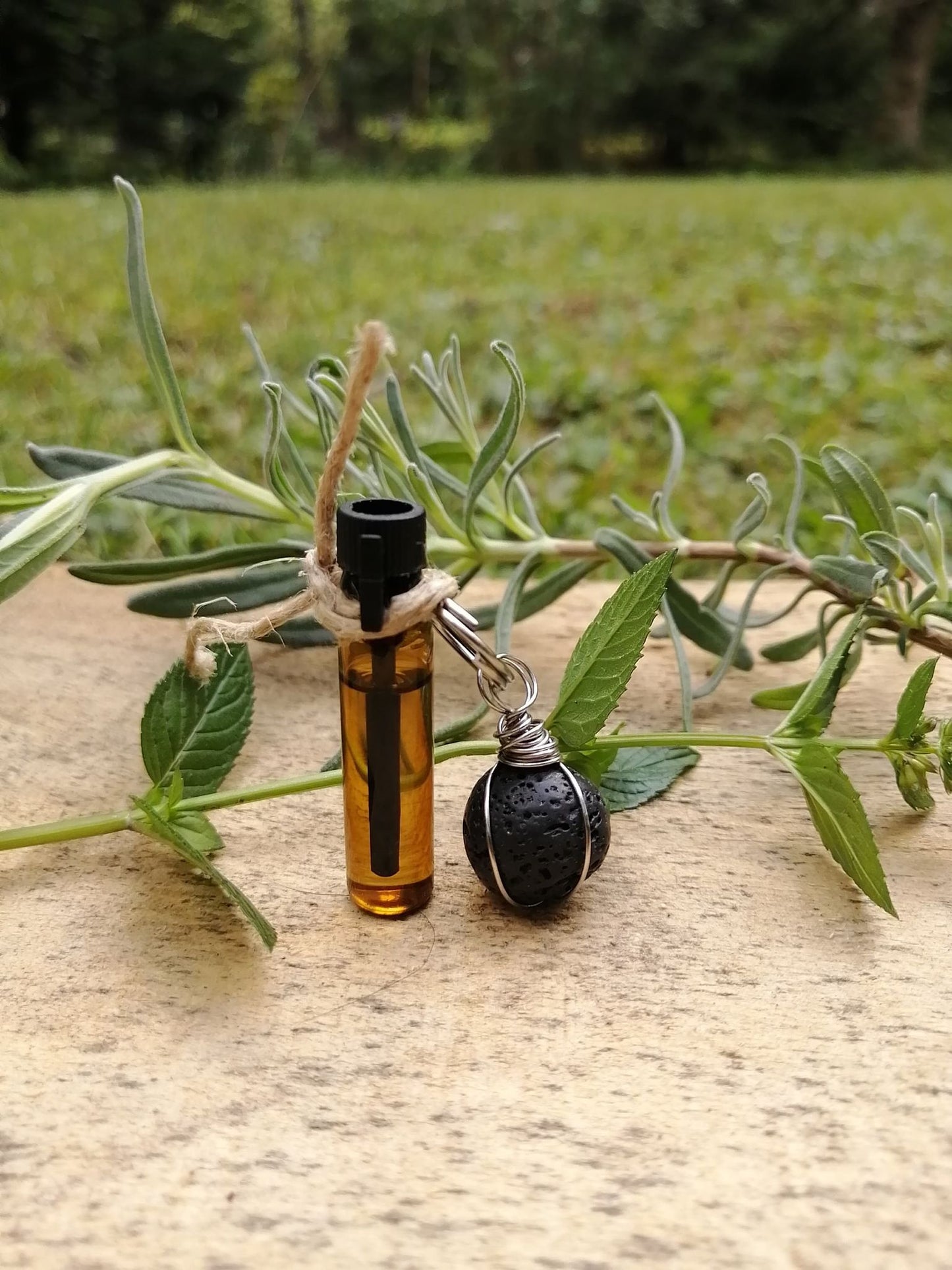 Copie de Pendentif naturel pour collier à chien. Pour aider les allergies. Mon Toutou a des Allergies Les sens ciels des champs