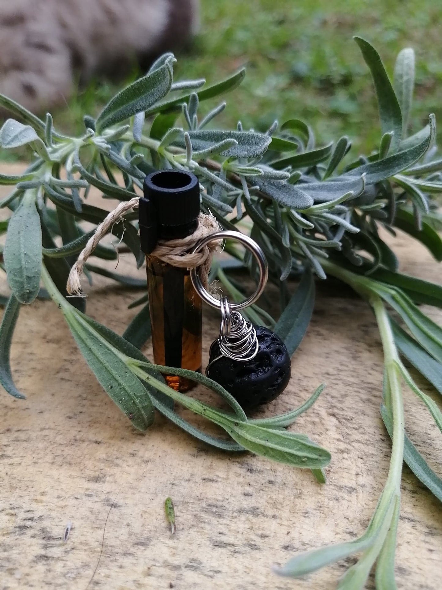 Pendentif naturel pour collier à chat. Pour augmenter l'Énergie. Mon Matou a besoin d'Énergie Les sens ciels des champs