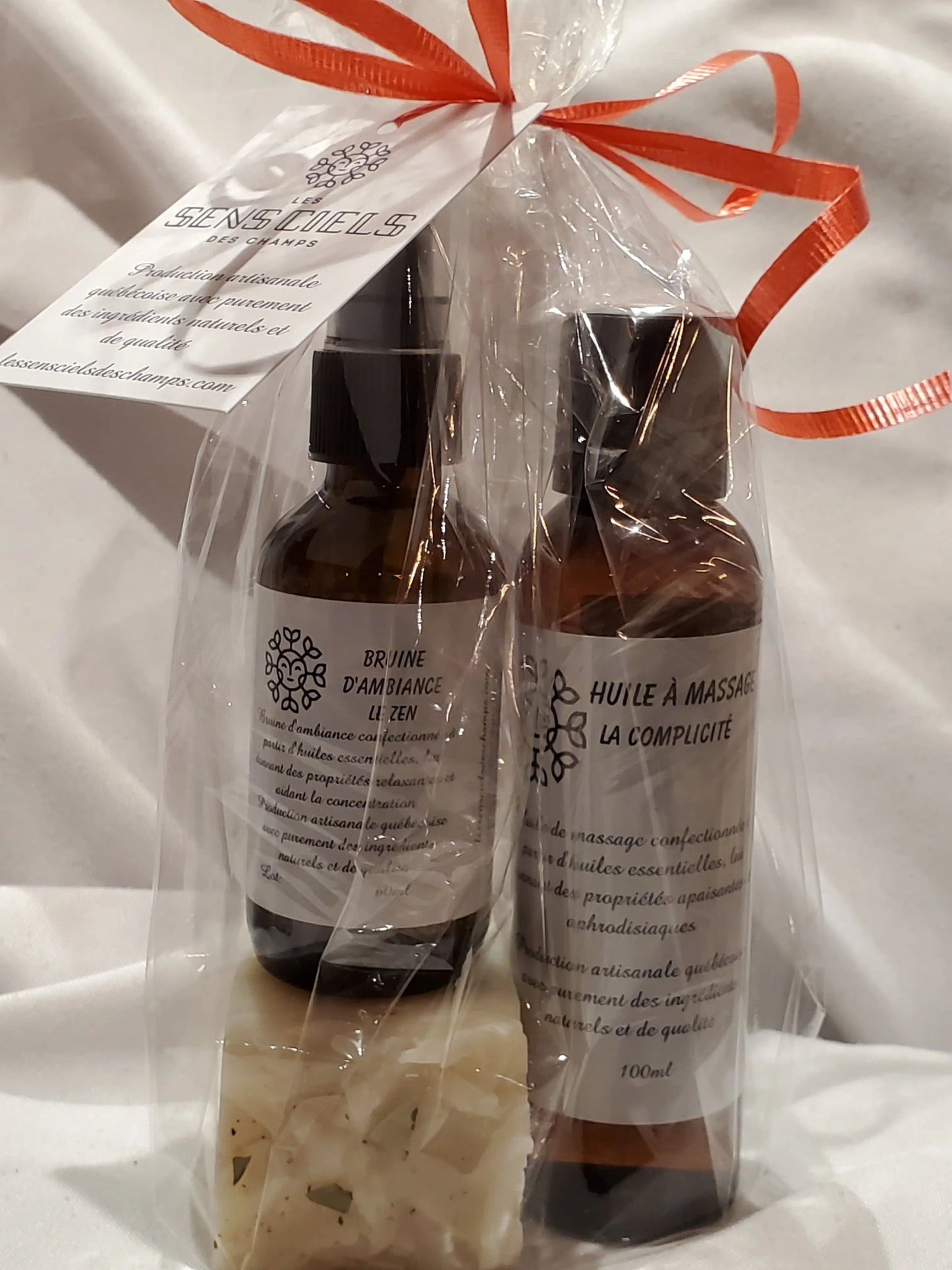 Ensemble cadeau romantique Les sens ciels des champs