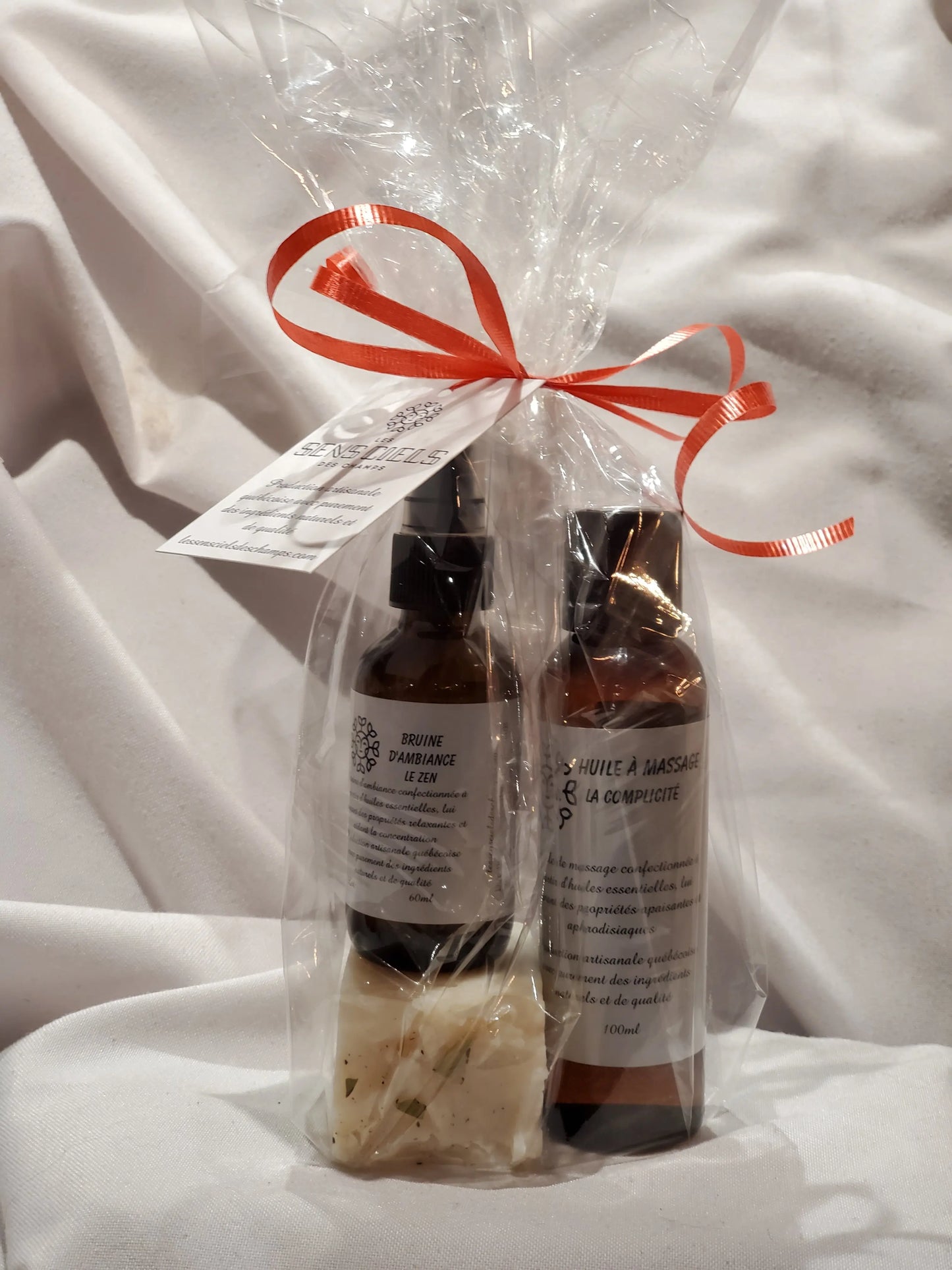 Ensemble cadeau romantique Les sens ciels des champs