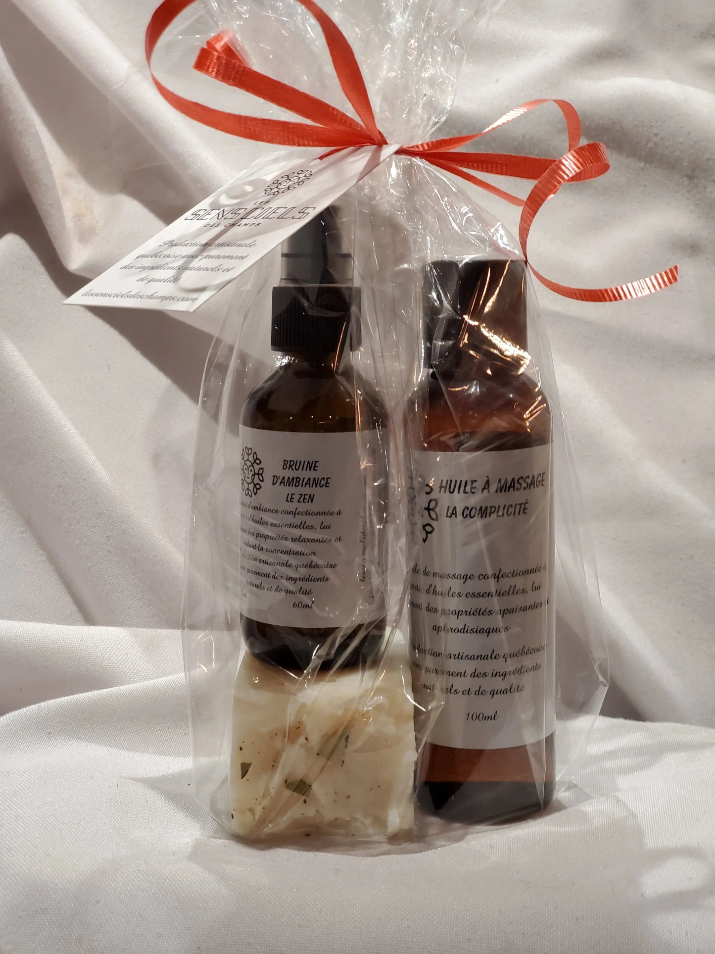 Ensemble cadeau romantique Les sens ciels des champs