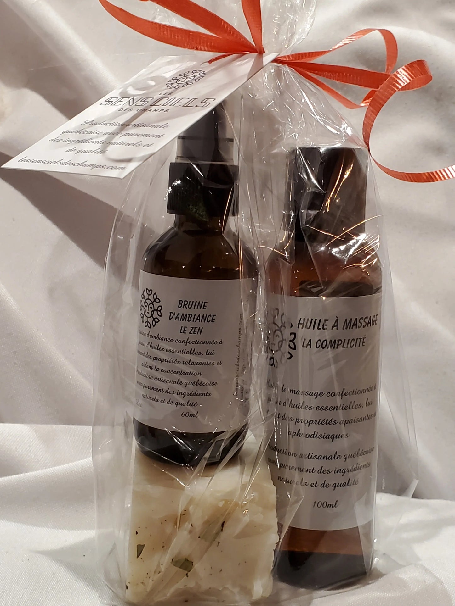 Ensemble cadeau romantique Les sens ciels des champs