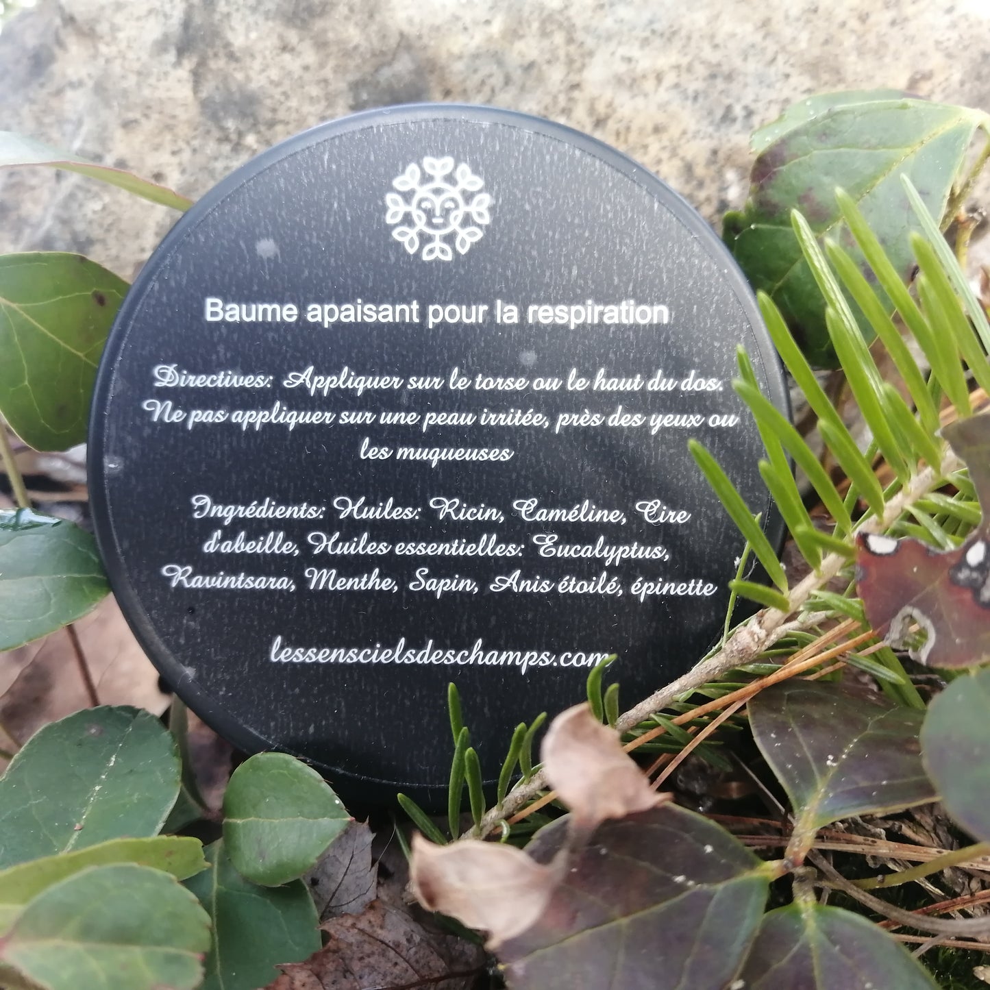 Baume (doux) apaisant la respiration Les sens ciels des champs