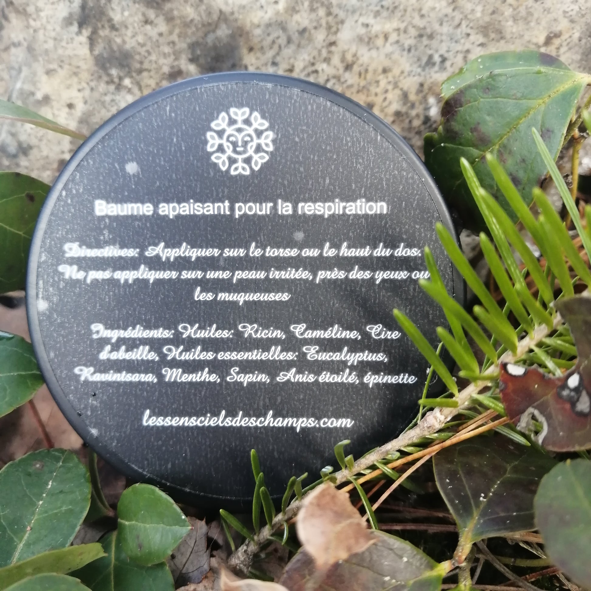 Baume (plus concentré) apaisant la respiration Les sens ciels des champs