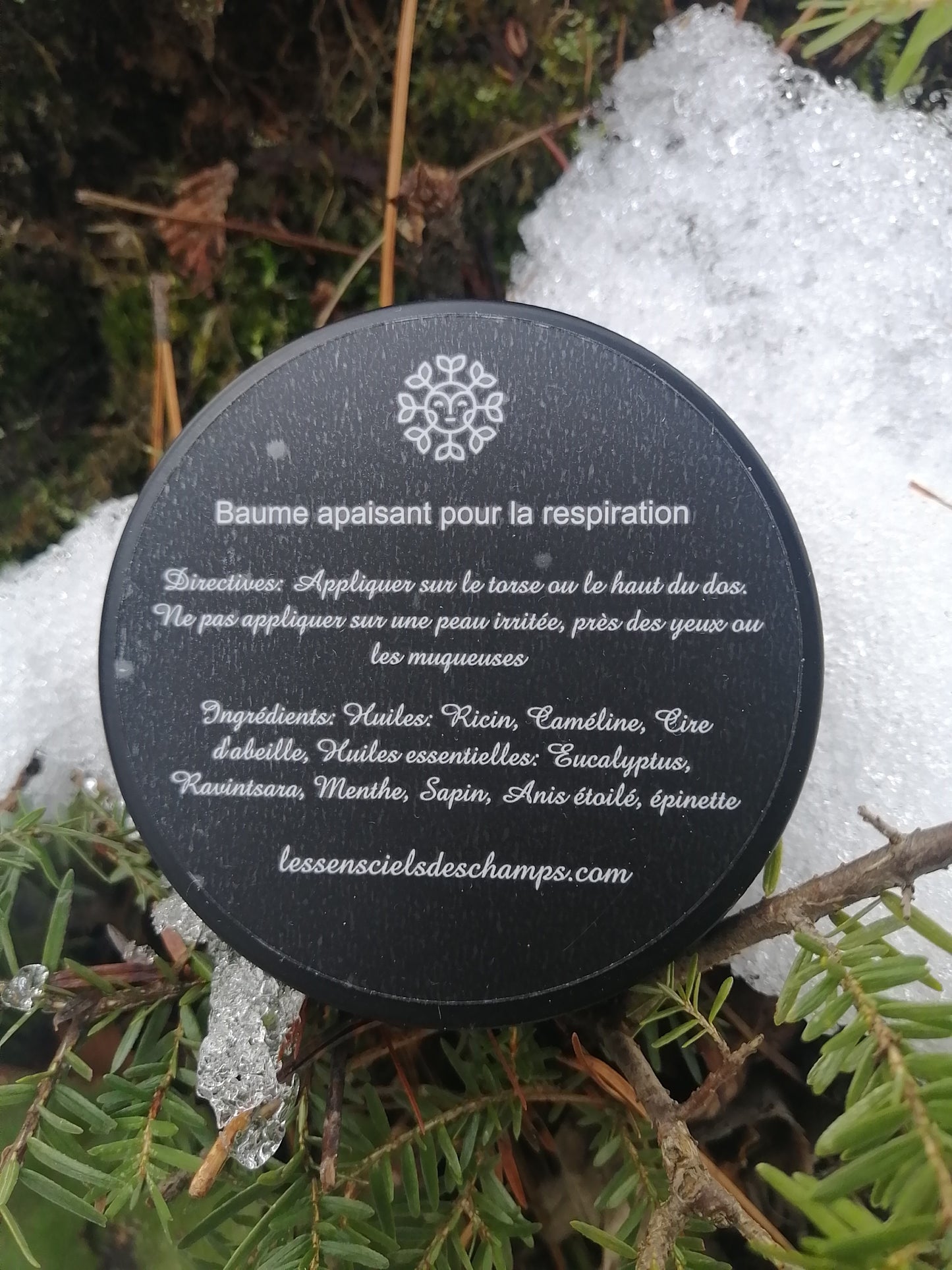 Baume (plus concentré) apaisant la respiration Les sens ciels des champs